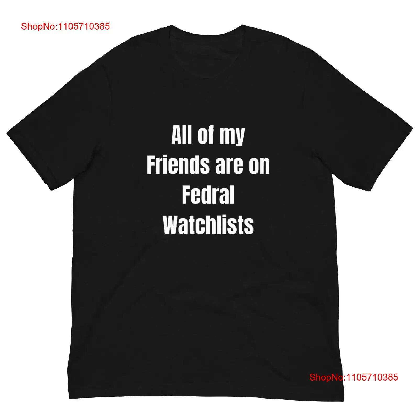 Vintage Fashion Gen Z - 私の友達全員が連邦監視リストに載っています Tシャツ オフェンシブで面白い Gen Z ギャグ