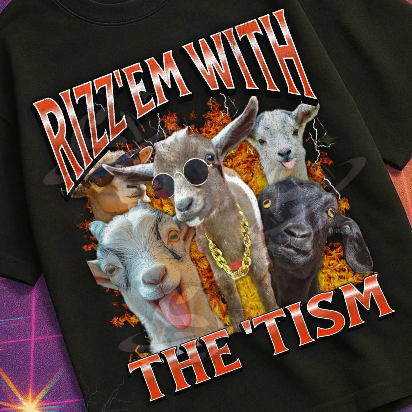 Vintage Fashion Gen Z - Rizz 'Em With The 'Tism Funny