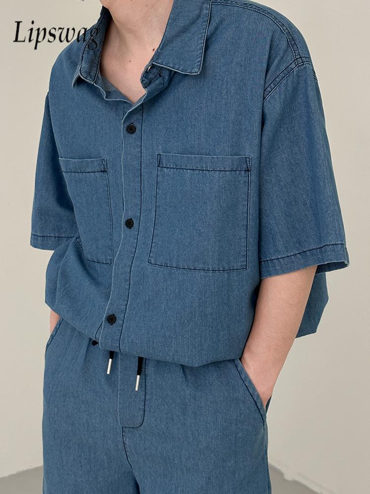 Vintage Fashion Outfits Men - ストリートウェア ヴィンテージ メンズ ジーンズ ツーピーススーツ 春夏