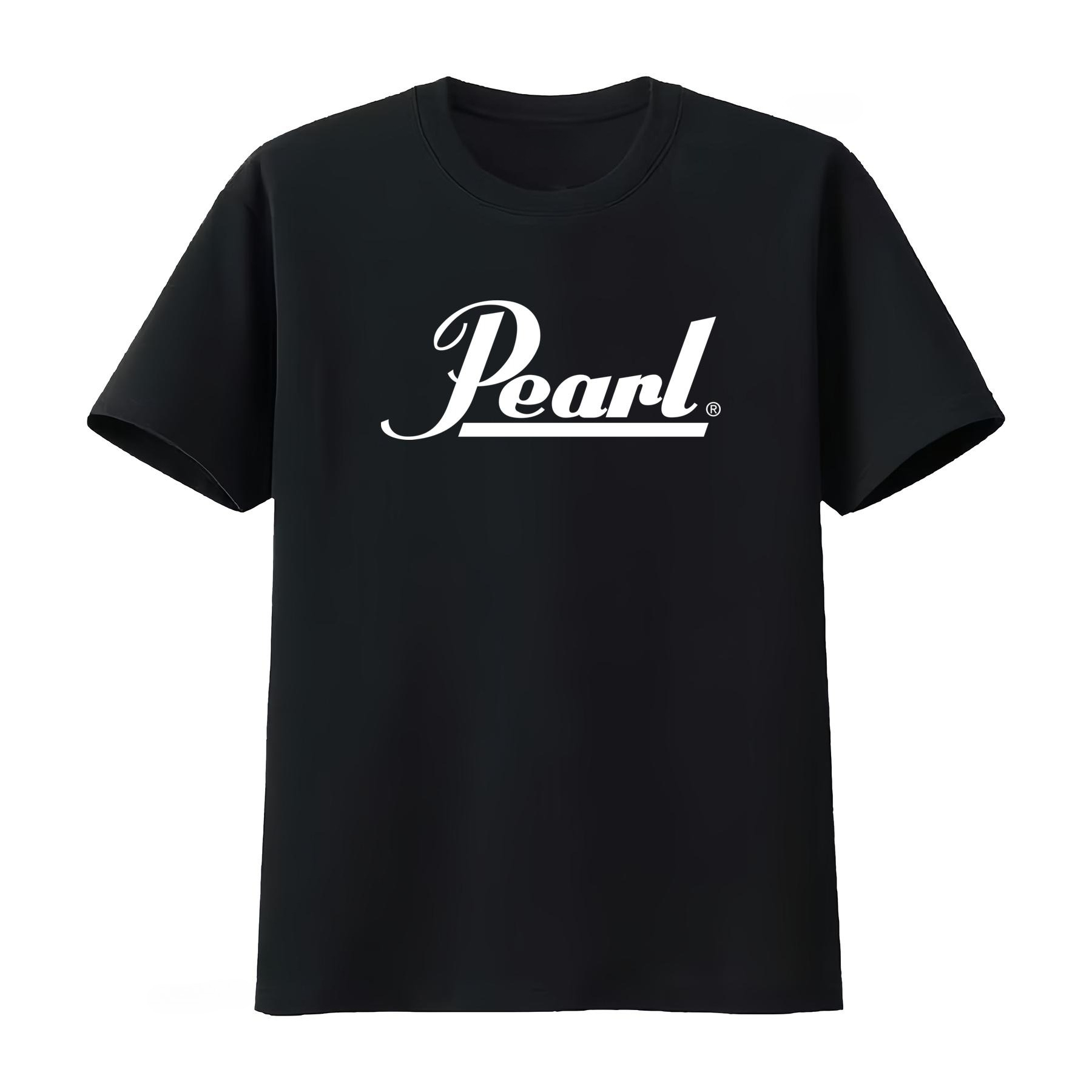 Vintage Fashion Icons - パールドラムズロゴTシャツ ブラック ホワイト ロックユアスタイル イコニック ヴィンテージ