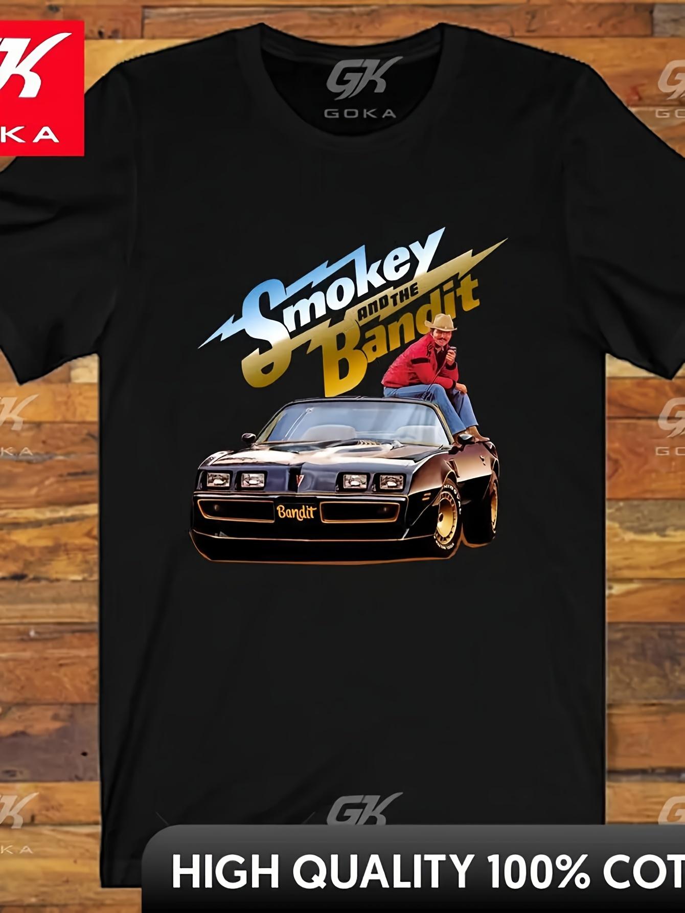 Vintage Fashion Icons - ヴィンテージファッションメンズファンプリントTシャツ2026新しいギフトスモークアンドバンディッツ1977エディション象徴的なレッドバンディットトラックデザイン非自動車用ブラックレトロユニセックスTシャツソフトで軽量快適で多用途なデイリーカジュアルストリートスタイル