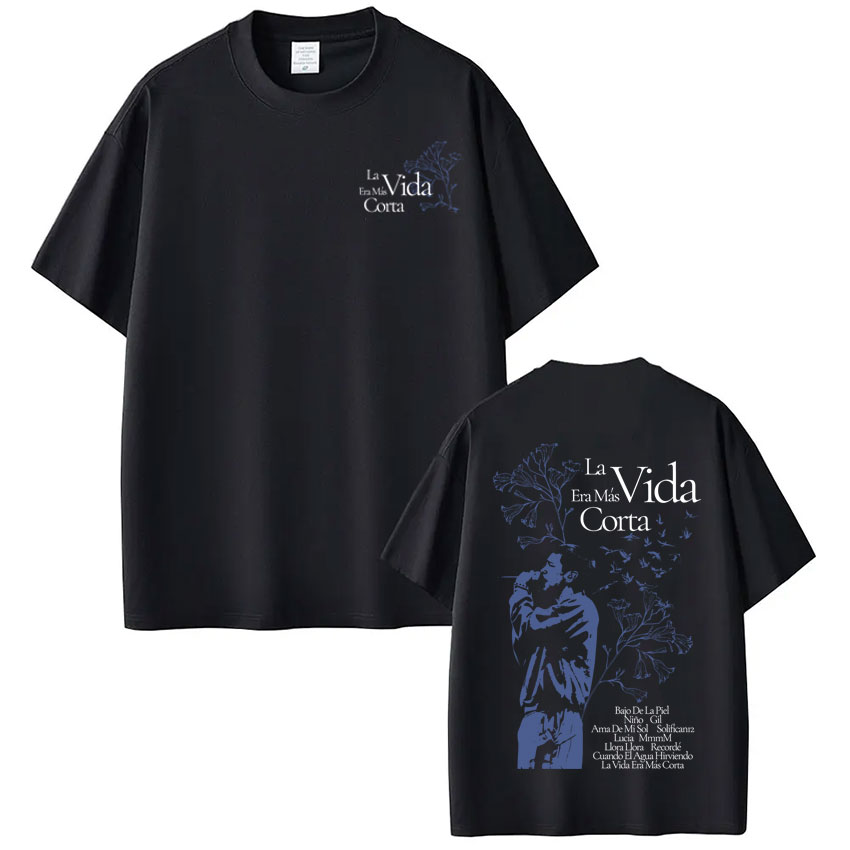 Vintage Fashion La - ラッパー マイル・J・ラ・ヴィダ・エラ・マス・コルタ アルバムツアー2026 プリントTシャツ メンズ レディース