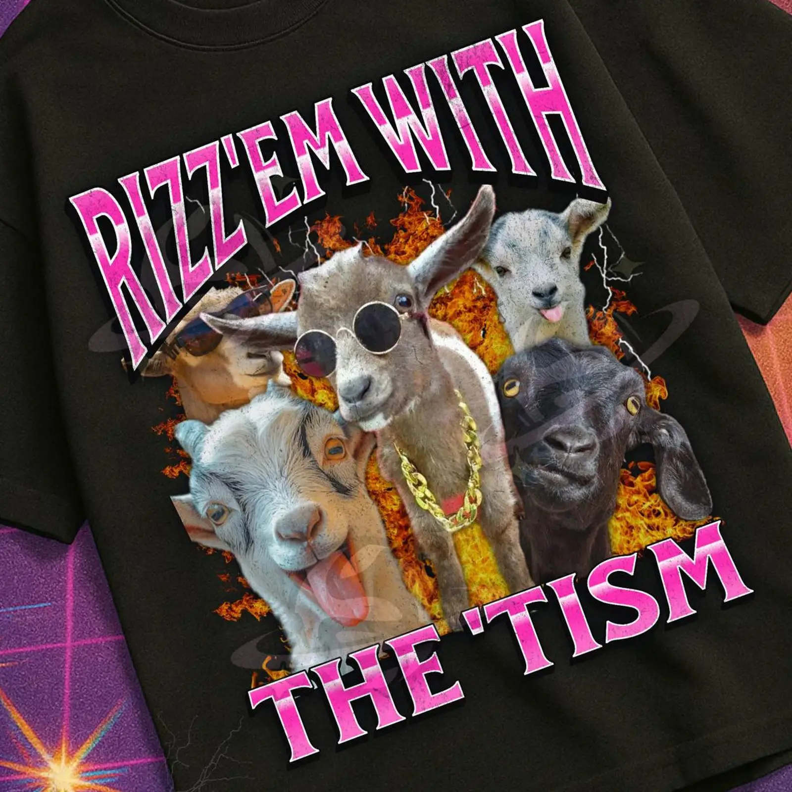 Vintage Fashion Gen Z - Rizz 'Em With The 'Tism Funny