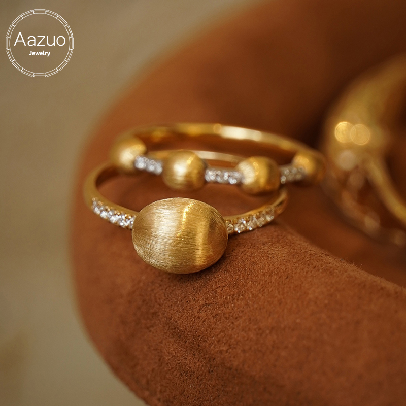 Aazuo ファッションヴィンテージジュエリーリアル 18  - Vintage Fashion Rings のレビューと価格