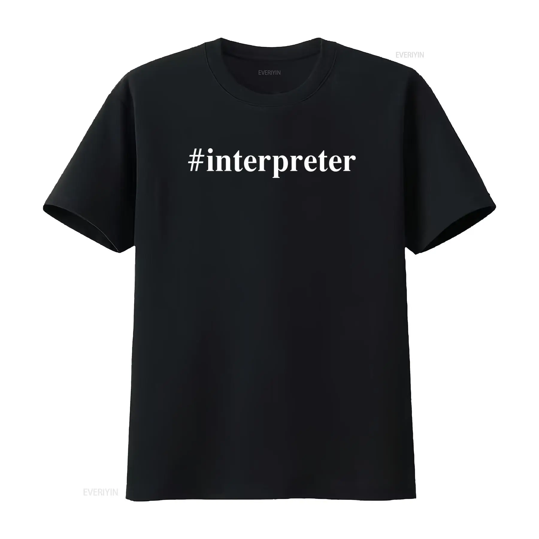 言語学者向け通訳者Tシャツ 言語ハッシュタグデザイン付き ヴ - Vintage Fashion Hashtags のレビューと価格