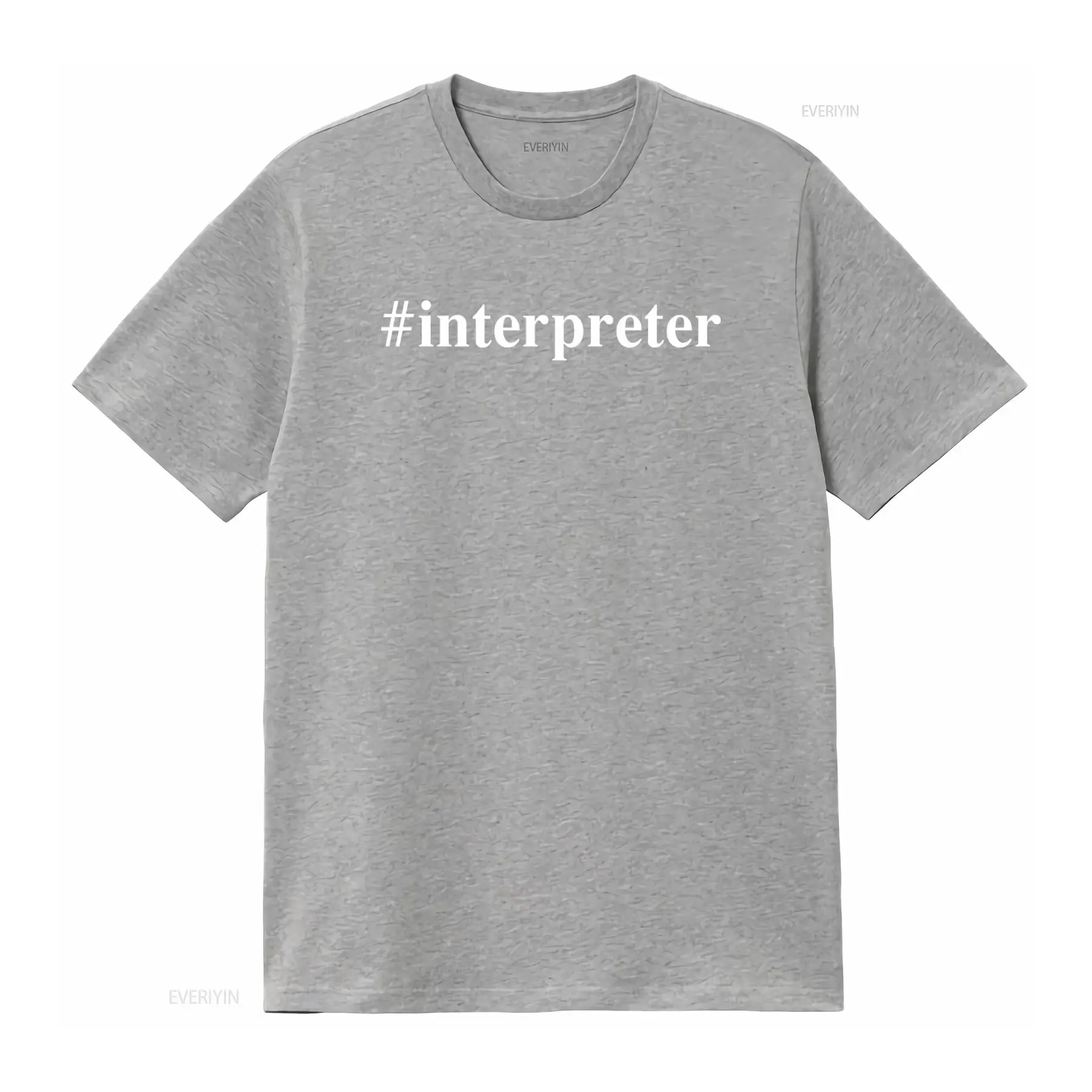 言語学者向け通訳者Tシャツ 言語ハッシュタグデザイン付き ヴ - Vintage Fashion Hashtags のレビューと価格