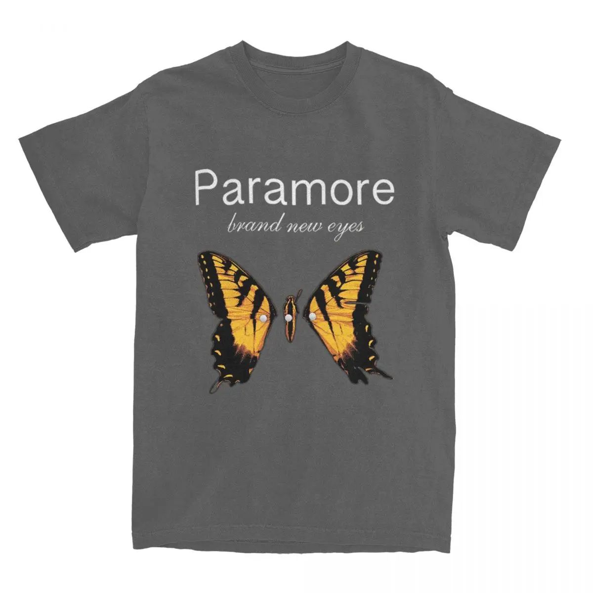 Y2K ファッションカジュアル Tシャツパラモア蝶ロゴシャツ - Vintage Fashion Outfits Men のレビューと価格