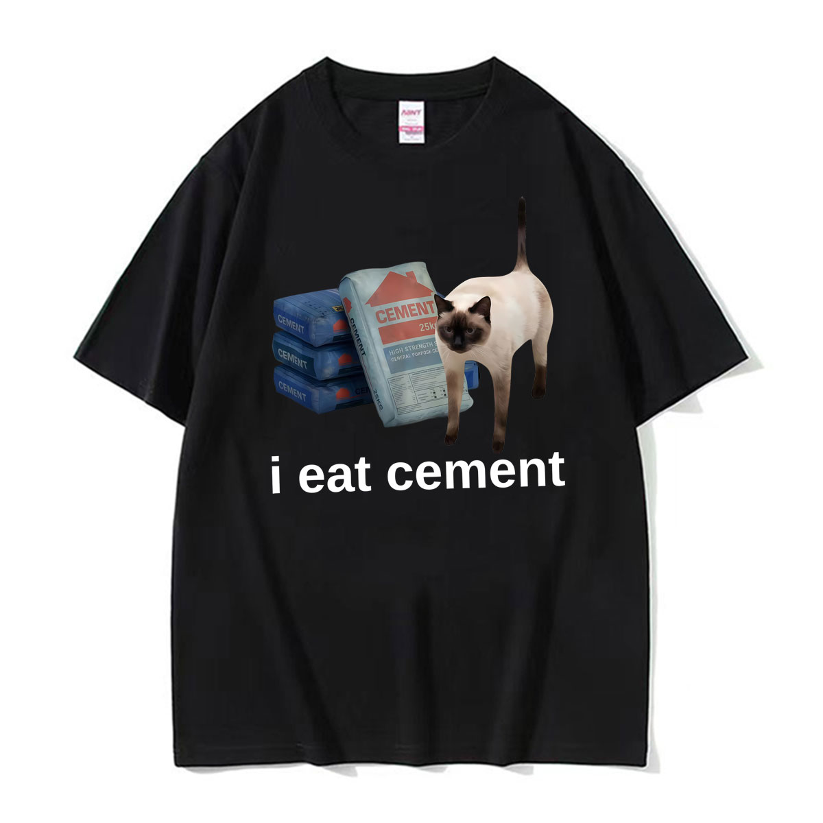 面白い「私はセメントを食べる」猫ミーム風の奇妙なGen Zグ - Vintage Fashion Gen Z のレビューと価格