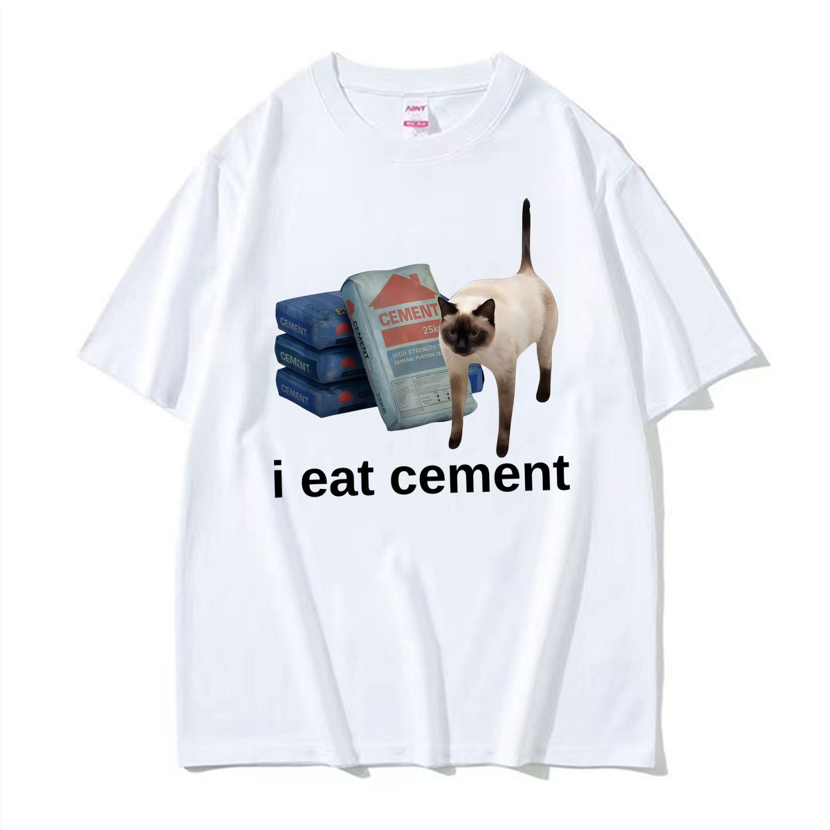 面白い「私はセメントを食べる」猫ミーム風の奇妙なGen Zグ - Vintage Fashion Gen Z のレビューと価格