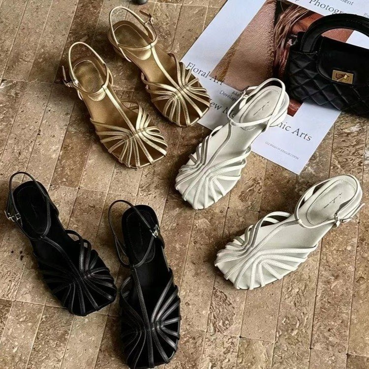 フランス風ヴィンテージ織り込みトゥサンダル 2026夏新作  - Vintage Fashion In 2026 のレビューと価格
