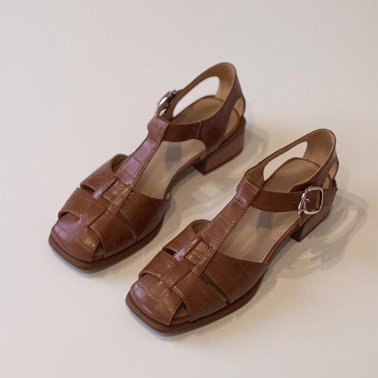 女性のサンダル夏の新しいファッション織りヴィンテージ通気性ロ - Vintage Fashion In 2026 のレビューと価格