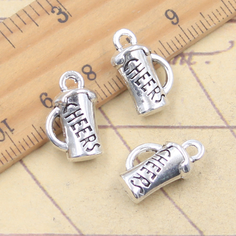 10 個チャーム乾杯ビールマグ 18x11x6mm チベット - Vintage Fashion Finds のレビューと価格