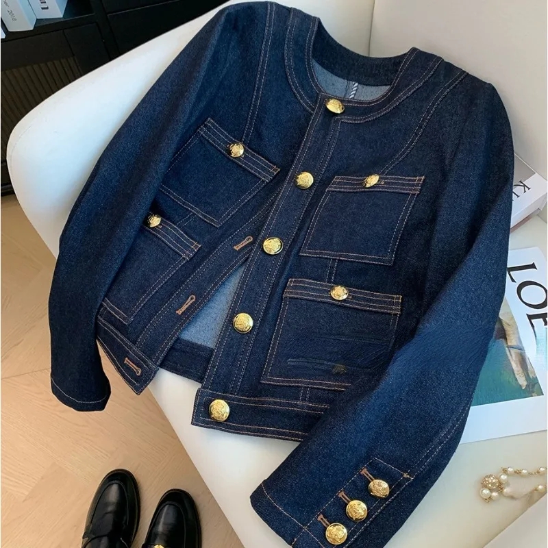韓国スタイルカジュアルデニムコート女性のヴィンテージデニムジ - Vintage Fashion Korea のレビューと価格