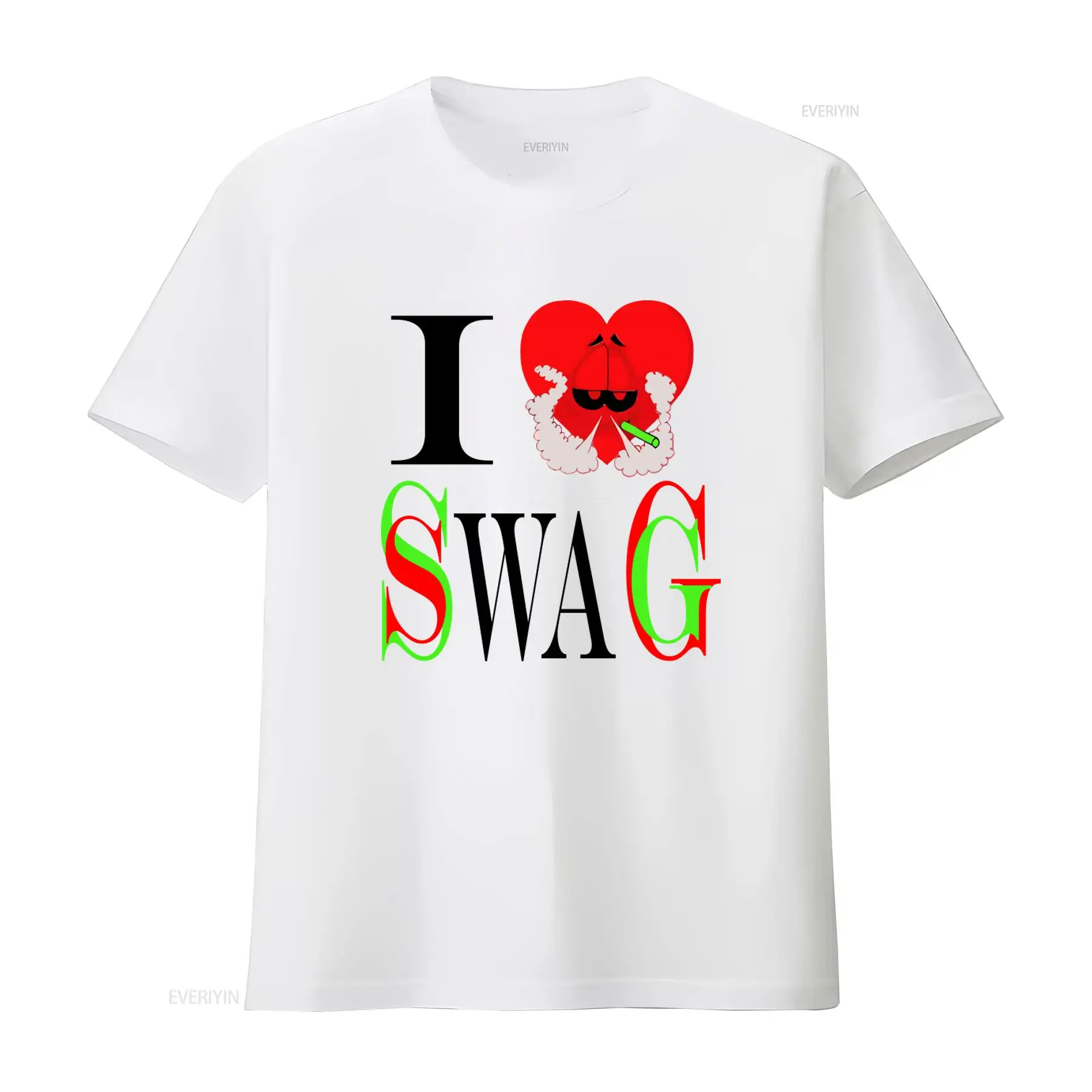 I Swag ハートプリント Tシャツ レトロスタイル トレ - Vintage Fashion Look のレビューと価格