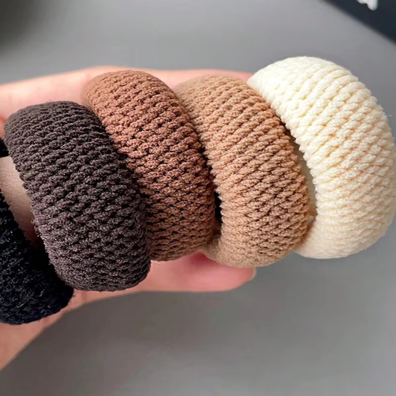 5/10 個の厚みのあるヘアネクタイ女性用高弾性カラフルなヘ - Vintage Fashion Rings のレビューと価格