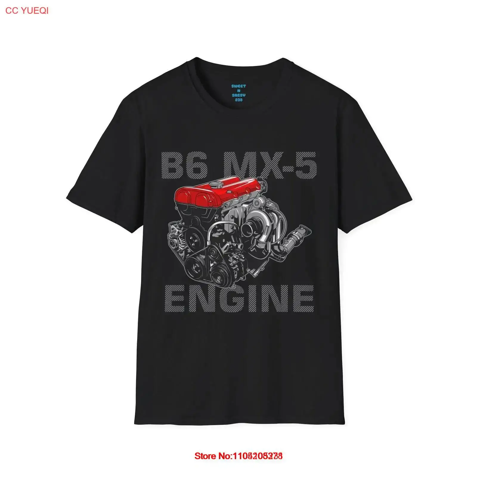 B6 MX 5 Tシャツ イコニックなミアータエンジン JD - Vintage Fashion Icons のレビューと価格