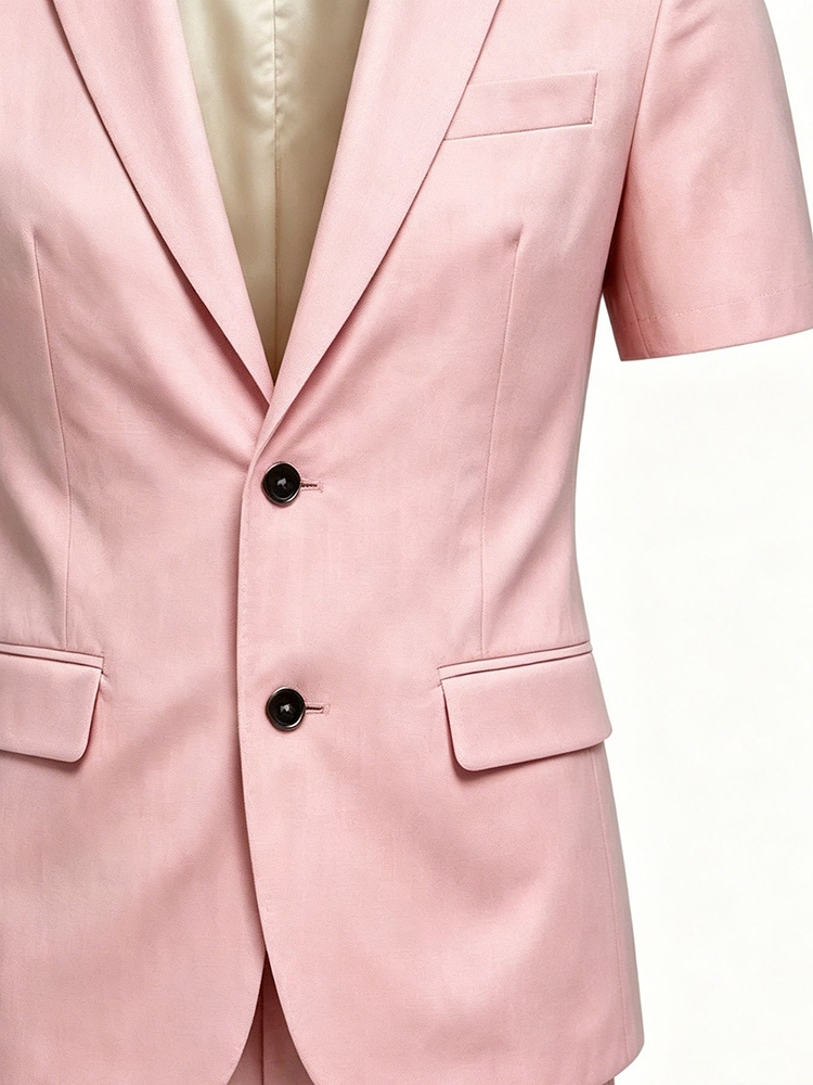 カジュアルメンズソリッドカラースリムブレザーツーピーススーツ - Vintage Fashion Outfits Men のレビューと価格