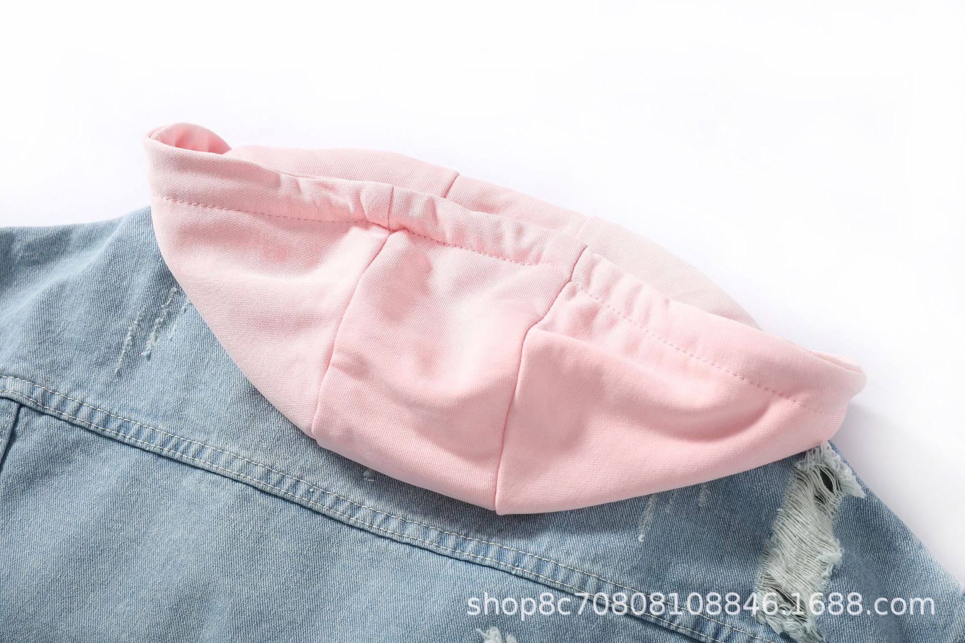 ゆったりとしたフード付きデニムジャケット,婦人服,ヨーロピア - Patchwork Jean Jacket のレビューと価格