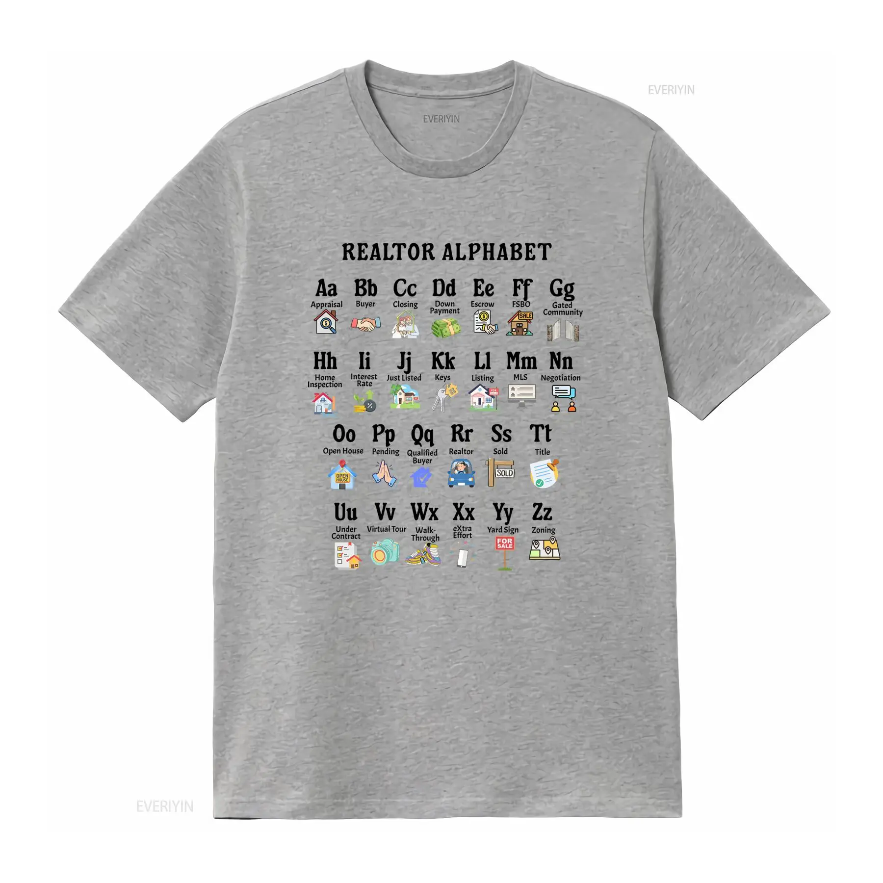 面白い漫画不動産業者アイコンプリントカジュアルTシャツヴィン - Vintage Fashion Icons のレビューと価格