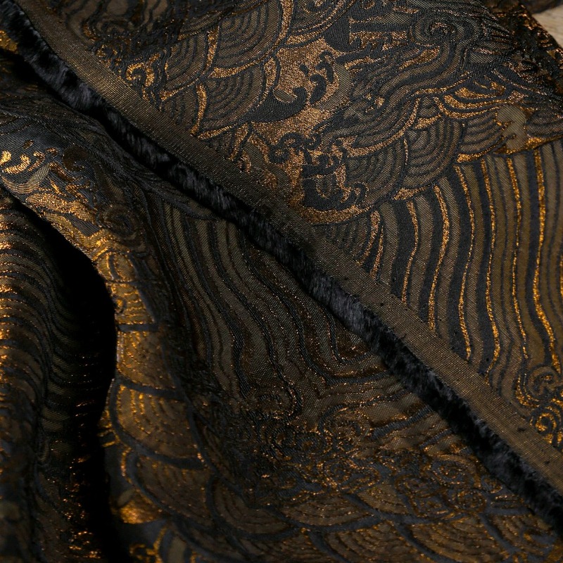レーヨンジャカード生地中国風波模様エンボス加工水波紋ヴィンテ - Vintage Fashion In Chinese のレビューと価格
