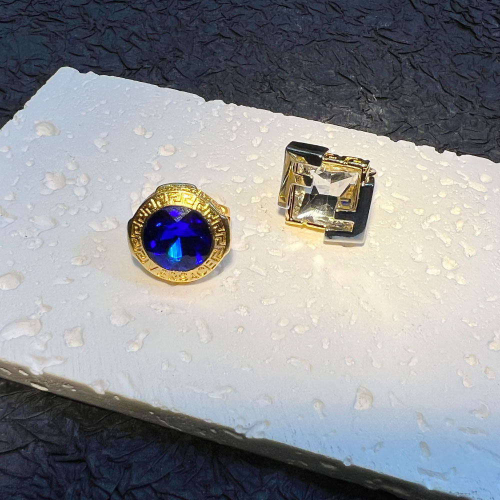 ヴィンテージ中世風Gリング、複製ダイヤモンド、重工業風、先進 - Vintage Fashion Rings のレビューと価格