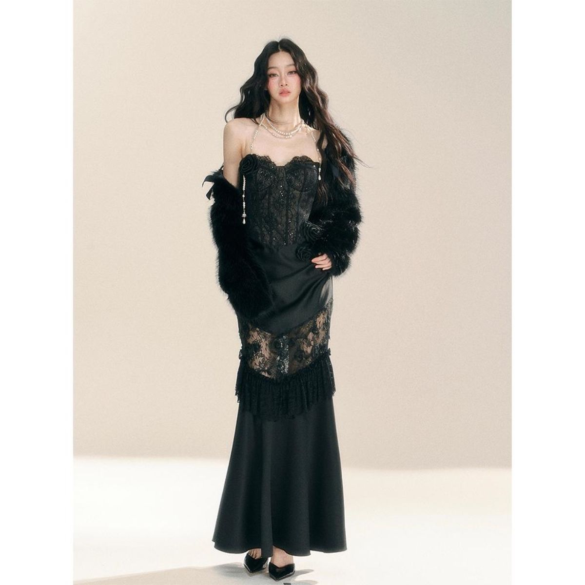 ヴィンテージゴシックグランジ Y2k レースドレス女性ダーク - Vintage Fashion And Design のレビューと価格