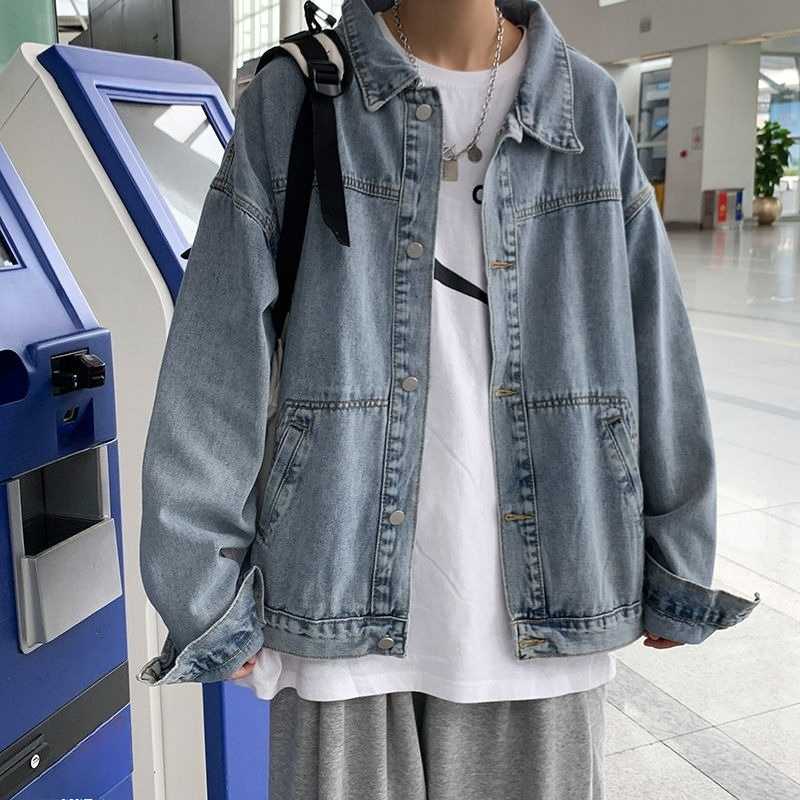 2025年冬 メンズジーンズコート 衣料品 メンズウェア 高 - Patchwork Jean Jacket のレビューと価格