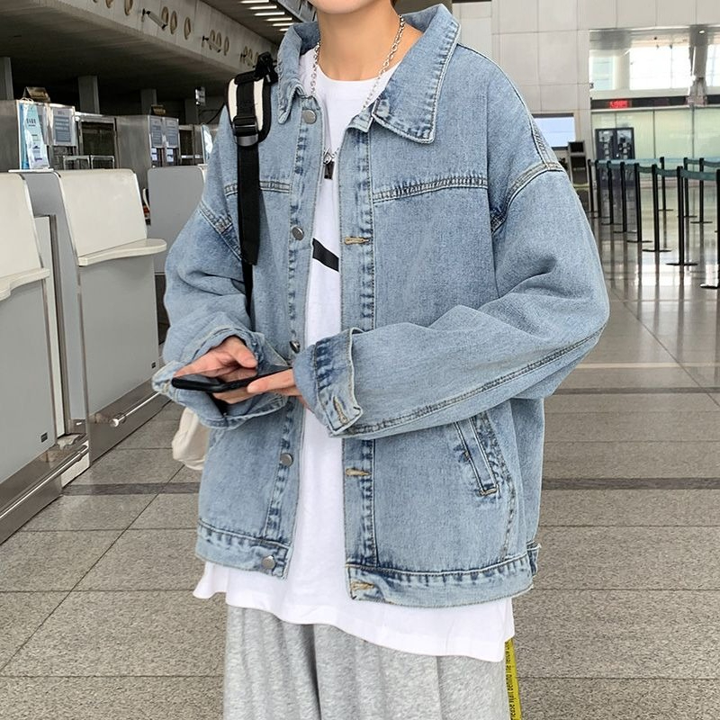 2025年冬 メンズジーンズコート 衣料品 メンズウェア 高 - Patchwork Jean Jacket のレビューと価格