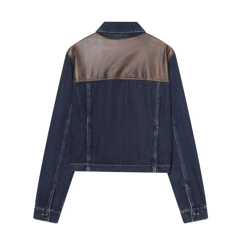 ETJ レディースデニムジャケット＆ジーンズセット クロップ - Patchwork Jean Jacket のレビューと価格