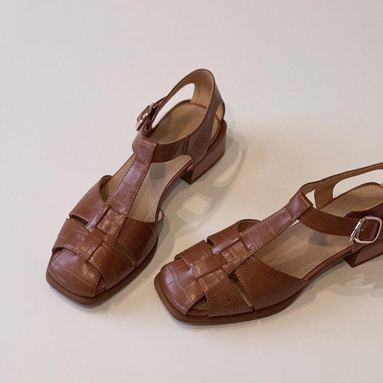 女性のサンダル夏の新しいファッション織りヴィンテージ通気性ロ - Vintage Fashion In 2026 のレビューと価格