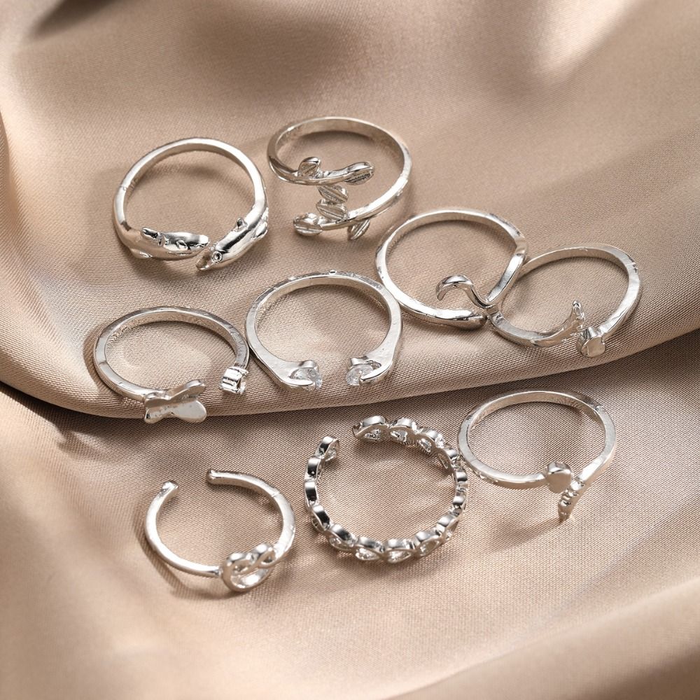 絶妙なヴィンテージハートトゥリング、開閉式合金バタフライフッ - Vintage Fashion Rings のレビューと価格