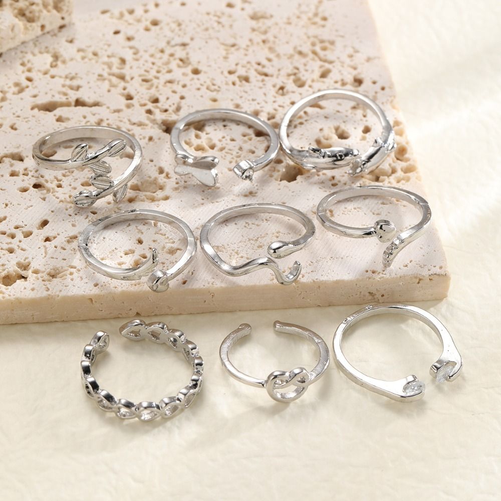 絶妙なヴィンテージハートトゥリング、開閉式合金バタフライフッ - Vintage Fashion Rings のレビューと価格