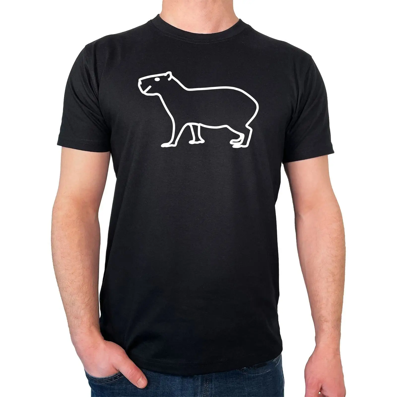 ヘレン Tシャツ カピバラ シルエット ギフトアイデア ギフ - Vintage Fashion Herren のレビューと価格