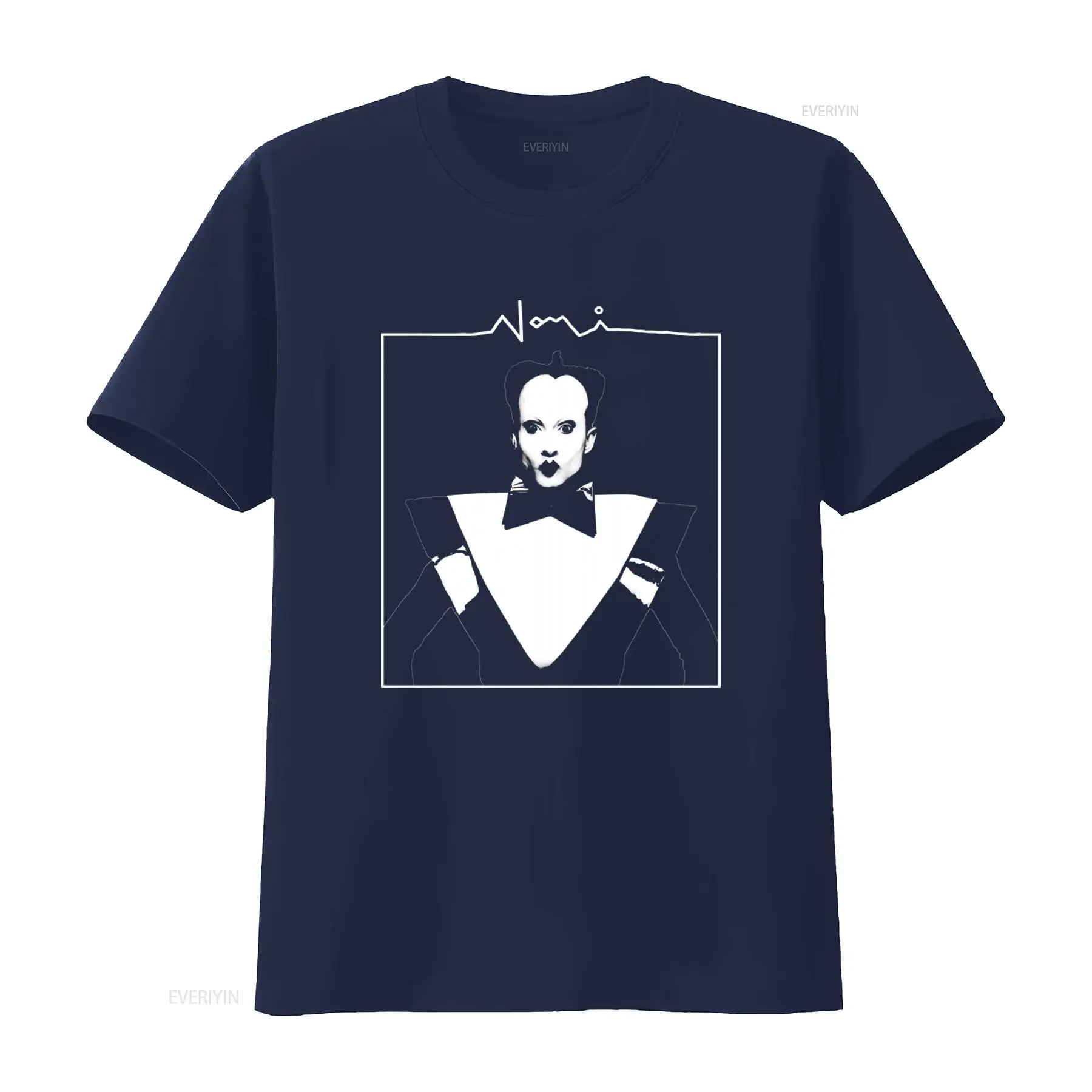 クラウス・ノミ フェイスプリント メンズTシャツ スタイリッ - Vintage Fashion Look のレビューと価格