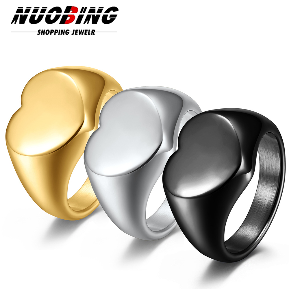 カスタマイズされた女性シグネットリングかわいいハート Rou - Vintage Fashion Rings のレビューと価格