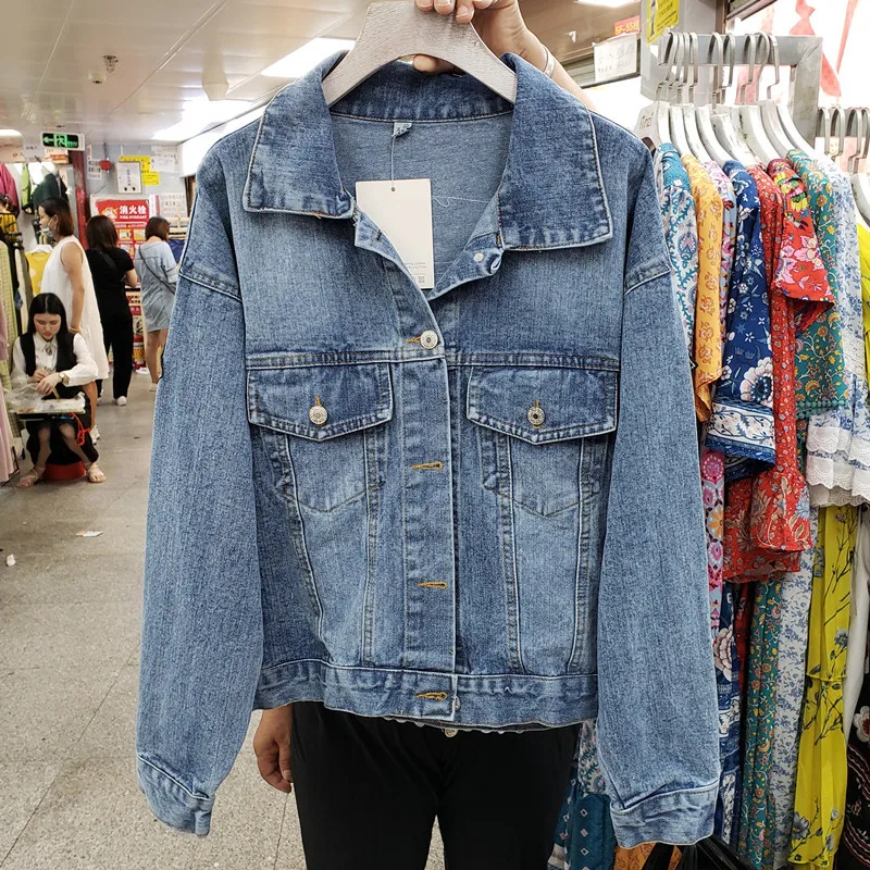 ヴィンテージブルー刺繍スパンコールタッセルデニムジャケット女 - Patchwork Jean Jacket のレビューと価格